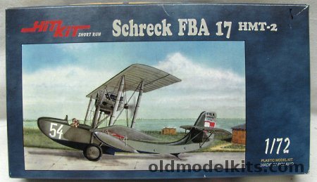 Hit Kit 1/72 Schreck FBA-17  HMT-2 - River Air Flight Pinsk 1926 #52 or #54 / Navy Air Squadron Puck 1926-35 / Chinese Air Force / Two Civilian, HK014 plastic model kit